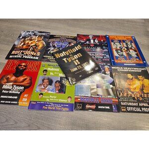 Lot 9 Don king Boxing Official Programs Mike Tyson Mcneeley Holyfield Holmes